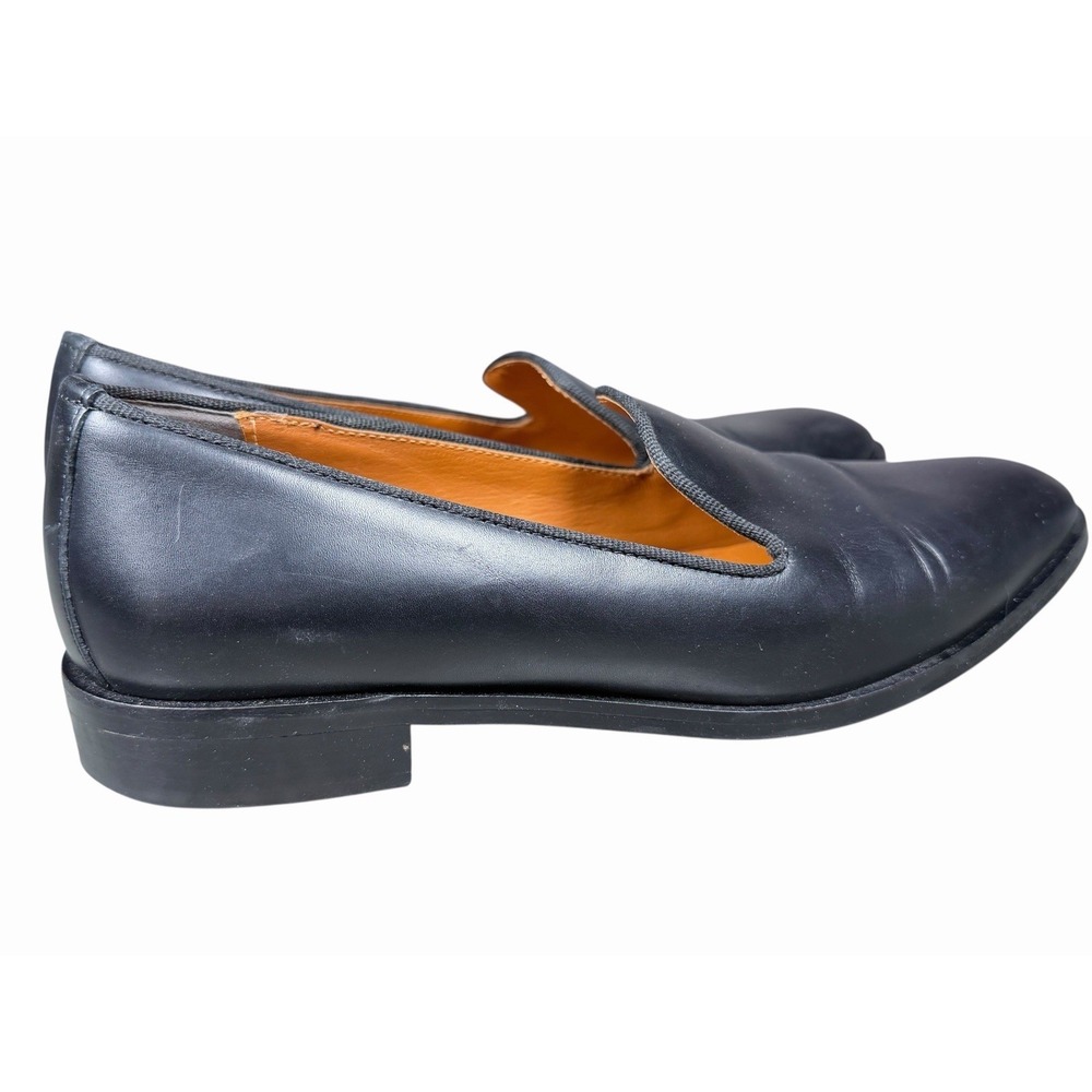 Everlane The Modern Loafer Leather Slip On Stacked Heel Black Womens 8.5 Italy - Picture 6 of 10